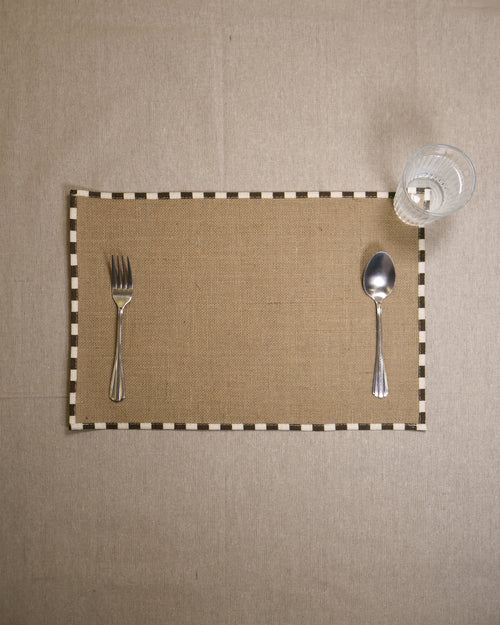 Morning Stripes Natural Jute Placemats