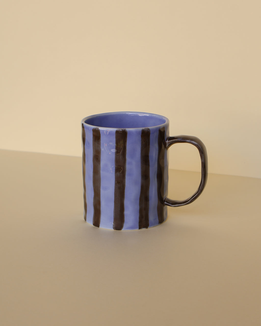 Blue Cocoa Stripes 300ml Ceramic Mug
