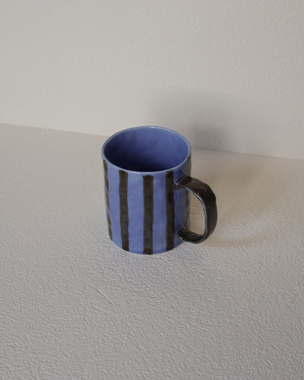 Blue Cocoa Stripes 300ml Ceramic Mug