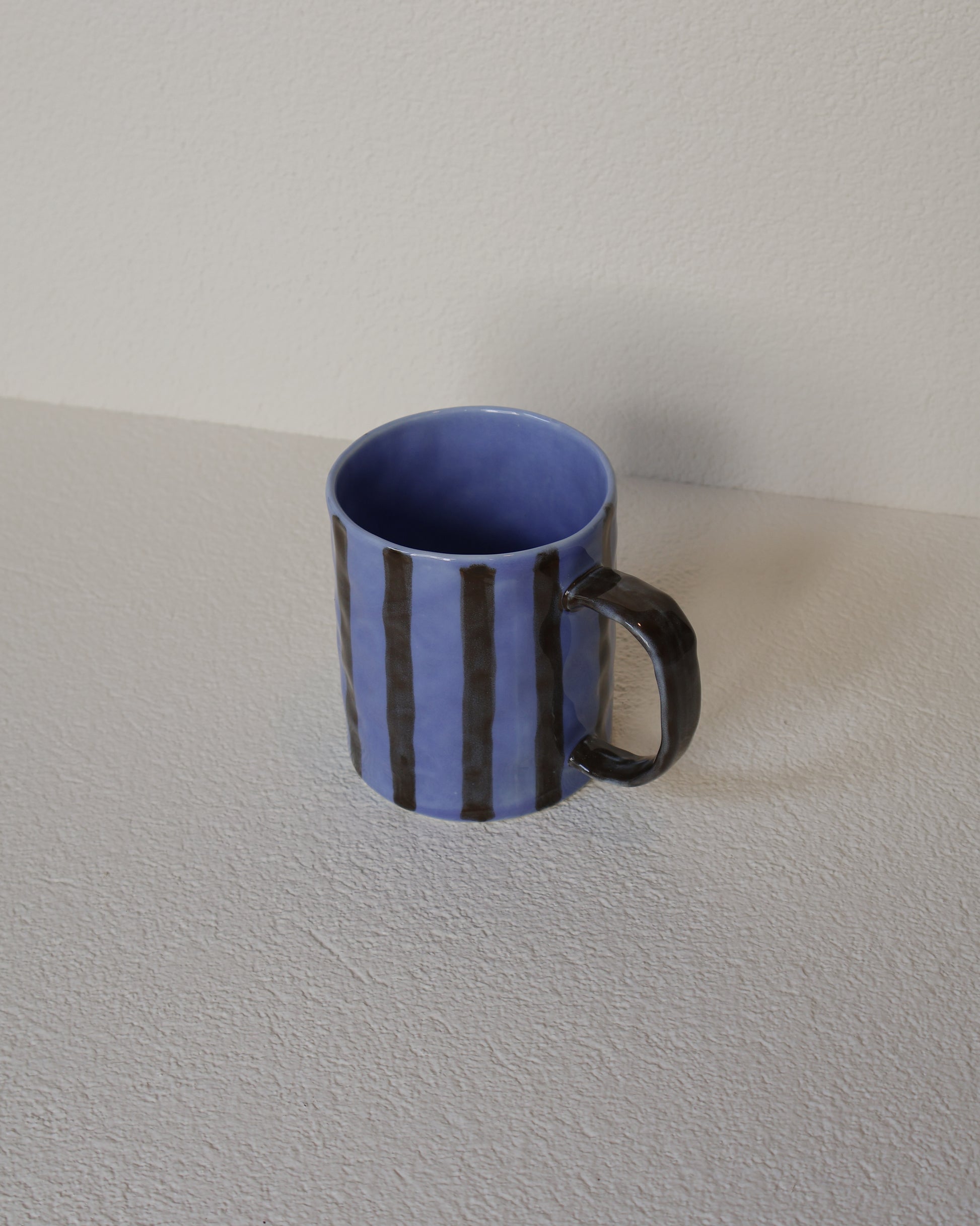 Blue Cocoa Stripes 300ml Ceramic Mug