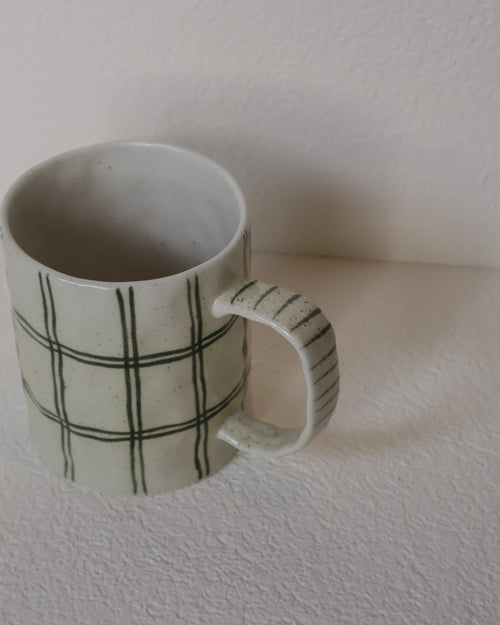 Matcha Lines 300ml Ceramic Mug